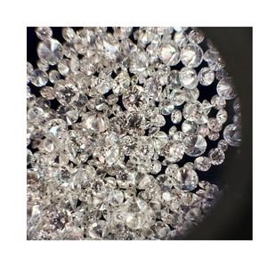 Diamants naturels en vrac, pierres de mêlée, 1,25 mm à 1,45 mm, taille brillant ronde, blanc, petit colis de diamants pour la création de bijoux - Product Image 1