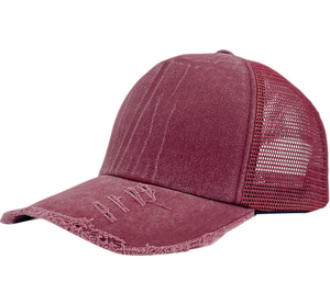 Gorra Trucker Naranja de 6 Paneles, Tela de Malla, Ajustable, Unisex, Casual, para Primavera/Verano, Talla Adulto - Product Image 2