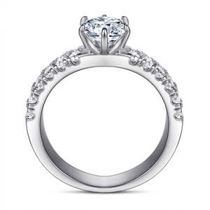 Anillo Solitario de Diamante Eterna Spark, Brillo Atemporal, Radiancia Pura, Clásico para Boda, Sintético, Cultivado en Laboratorio, Plateado - Product Image 2