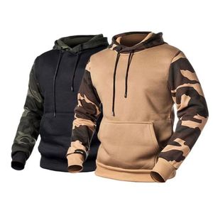 Sudadera con Capucha de Camuflaje para Hombre, Informal, de Forro Polar, Corte Regular, para Otoño, con Diseño de Bolsillo - Product Image 1