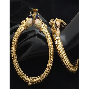 Fashionable Premium Quality Gold Finish Two Set OF Openable Fashion Bangles for Women Wedding Wear Collection - Product Image 1