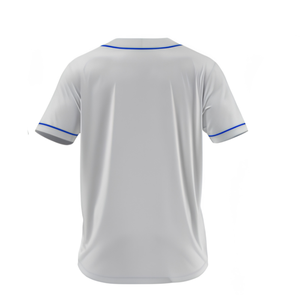 Blank <b>Baseball</b> Jersey Plain Button Mesh Pinstripe Adult Short 5XL Printing Ready OEM Wholesale Manufacturer Supplier Factory - Product Image 3