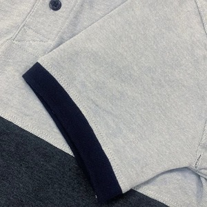 เสื้อโปโลผู้ชายผ้าฝ้ายแท้ 100% พิมพ์ลายสองสี ปักโลโก้ตามสั่ง แห้งเร็ว เสื้อยืดโปโลสำหรับตีกอล์ฟ เสื้อโปโลสั่งทำ - Product Image 3