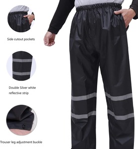 ชุดเสื้อผ้ากันฝนสะท้อนแสงแบบ unisex สำหรับการผจญภัยกลางแจ้ง เดินป่า ท่องเที่ยว ตั้งแคมป์ และกิจกรรมในสภาพอากาศเปียกชื้น - Product Image 5
