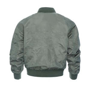 2026 OEM Men's Red <b>Quilted</b> Stand Collar Zipper Closure Windproof Casual Polyester Material Bomber Jacket Available For Sale - Product Image 6