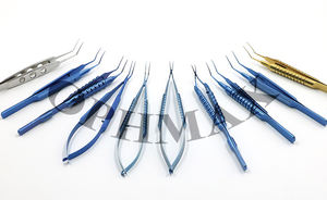 Pinzas de Capsulorrexis Utrata, Puntas de Cistotomo de 11 mm, Mandíbulas Curvas, Mango Plano, Titanio, Certificado CE - Product Image 5