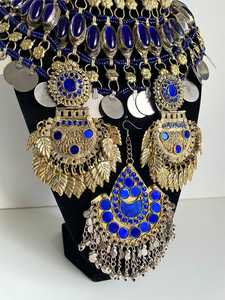 OEM ODM 2026 Dernières Créations Parures de Bijoux Vintage Afghanes Kuchi pour Mariage et Fêtes, Faits à la Main en Acier Inoxydable Plaqué Argent Antique - Product Image 4