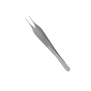 Pince à tissus Adson 1x2 en acier inoxydable, forceps chirurgical pour la préhension précise des tissus, la suture, l'utilisation dentaire et médicale - Product Image 3