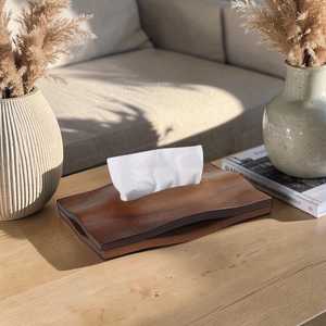 กล่องใส่กระดาษทิชชูไม้ตกแต่งสำหรับตกแต่งบ้าน - Product Image 4