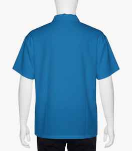 เสื้อช่างตัดผมแบบอุตสาหกรรม - ดีไซน์กระดุมแป๊กด้านข้างแบบซ่อน - ชุดช่างมืออาชีพป้องกันเส้นผมติด พร้อมกระเป๋า - Product Image 2