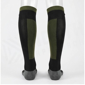 <b>Knee</b> <b>High</b> <b>Socks</b> Black Olive Green Cuff Breathable Hiking <b>Socks</b> for Adults Autumn Season - Product Image 2