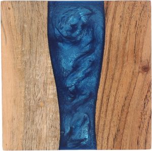 Posavasos de Resina y Madera de Acacia Premium, 3mm de Grosor, Hechos a Mano, Estilo Rústico, Diseño Cuadrado para Bebidas, Tazas, Escritorio y Cocina - Product Image 3