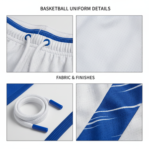 Tenue de basketball personnalisée, maillot de basketball respirant et réversible, ensemble uniforme de basketball 100% polyester - Product Image 6