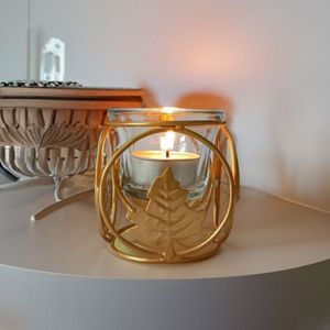 Portavelas de Té Hecho a Mano de Primera Calidad, Diseño Elegante, Decoración Navideña para el Hogar, Eleva los Arreglos Sencillos, Metal - Product Image 4