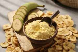 Poudre de banane naturelle de qualité supérieure pour la transformation alimentaire, la pâtisserie, les smoothies, la nourriture pour bébés et les produits nutritionnels, disponible à la vente - Product Image 5