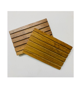 Support à Savon en Bois Rectangulaire Design avec Drainage Intégré – Meilleur Prix - Product Image 3