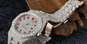 Oferta Inmejorable: Reloj de Diamantes Moissanite de Alta Gama, Movimiento Automático de Primera Calidad, Brillante y Elegante, con Cristal de Acero Inoxidable - Product Image 4