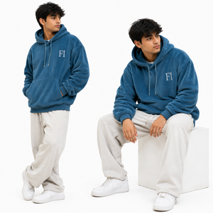 Sweat-shirts à capuche en fausse fourrure pour hommes, coupe oversize décontractée, style streetwear Y2K, hiver, logo personnalisé, fournisseur en gros USA - Product Image 2