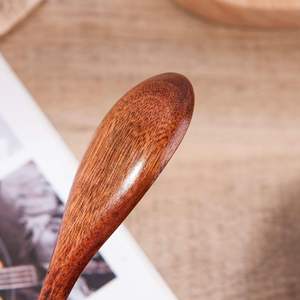 Cuchara de Té de Madera con Mango Esmaltado, Cuchara para Postre Pulida, Cubertería Moderna para el Hogar - Product Image 4