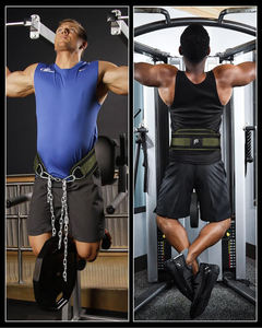 Ceinture de dips premium pour la musculation avec fixation de chaîne sécurisée, ceintures de dips personnalisables avec logo de marque pour les grossistes - Product Image 5