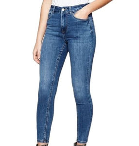 ผลิตแบบ OEM ผ้าฝ้ายเนื้อนุ่มทนทาน กางเกงยีนส์แฟชั่นคุณภาพสูงสำหรับผู้หญิง  รับสกรีน/ปักโลโก้ตามแบบ - Product Image 2