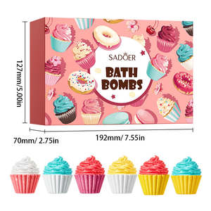 Bombes de <span class=keywords><strong>bain</strong></span> effervescentes pour enfants, en forme de crème glacée, faites à la main, naturelles, biologiques et de qualité supérieure - Product Image 6