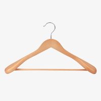 Cintres modernes de luxe en bois, cintres en bois faits à la main, cintres en bois avec crochets en fer, cintres pour l'organisation et le rangement à domicile