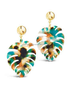 Nouvelle mode boucles d'oreilles pendantes en résine pour femmes Sami artisanat bijoux faits à la main de l'Inde meilleur prix pour les occasions de mariage - Product Image 1