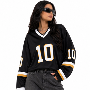 Jersey de Fútbol Americano de Manga Larga para Mujer, Ropa Deportiva Personalizada, Fabricante de Ropa con Marca Privada OEM - Product Image 2