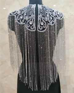 Tendencia 2026: Capa de hombro de cristal plateado hecha a mano con flecos largos y borlas, para vestidos de noche, accesorios nupciales de alta calidad - Product Image 2