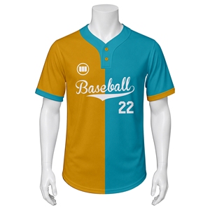 Maillots de baseball personnalisés en gros pour équipes - 100 % polyester, imprimés par sublimation, respirants et écologiques - Product Image 2