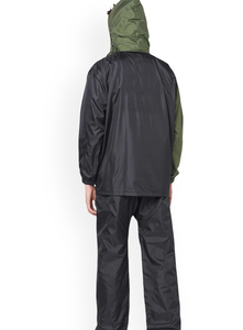 Ensemble coupe-vent professionnel pour homme OEM de haute qualité, veste à capuche imperméable et pantalon pour les voyages en plein air - Product Image 3