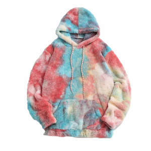 Veste zippée à capuche unisexe en polaire, couleur unie, vêtement d'hiver décontracté, coupe classique, matière en polyester tricoté - Product Image 3