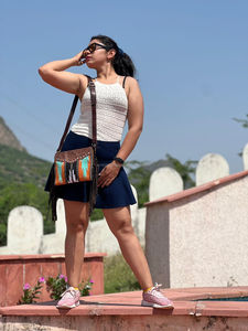 Nueva Manta con sillín de estilo occidental, bolsos de cuero con herramientas, bolsos cruzados de cuero azteca de alta calidad, bolsos multicolores Vintage - Product Image 4