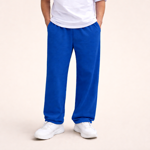 OEM Custom Logo Puff Print <b>Oversize</b> <b>Sweatpants</b> Basic Sports Casual Pants with Pockets Solid Color - Product Image 2