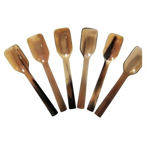 Handcrafted Buffalo Horn Caviar Mustard Jam <b>Spoon</b> Elegant Natural <b>Serving</b> <b>Spoon</b> for Gourmet Dining - Product Image 2