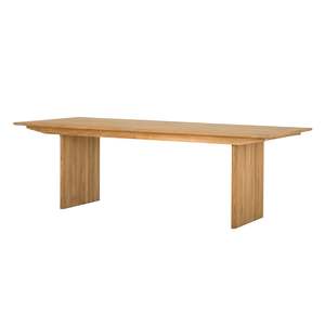 Mesa de comedor moderna rústica de madera maciza de teca, mesa rectangular resistente para proyectos de restaurantes y hoteles - Product Image 6