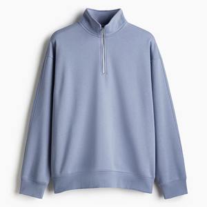 Top Quality Plus Size OEM Custom Stand Collar 1/4 <b>Zip</b> <b>Half</b> <b>Zip</b> Pullover Oversized Winter <b>Fleece</b> Sweatshirt Jumper for <b>Men</b> - Product Image 4