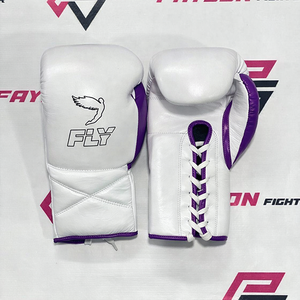 Gants en cuir professionnels personnalisés OEM, blancs et marron, pour le sparring, le kickboxing, le MMA, le Muay Thai et les arts martiaux – Vente en gros, dernières nouveautés - Product Image 3