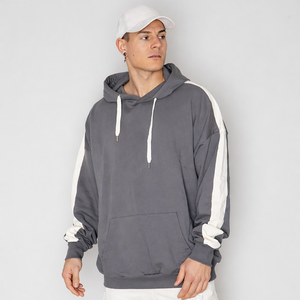 Sudadera con Capucha de Felpa Vintage para Hombre, de Corte Holgado y Talla Grande, Ecológica, con Impresión Digital, Logotipo Personalizado y Bolsillo, Venta al Por Mayor - Product Image 2