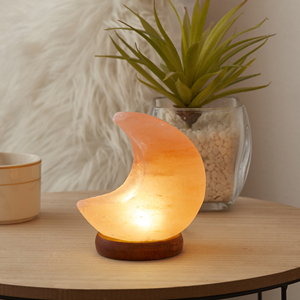 Designer Himalayan <b>Moon</b> Salt Lamp High Quality Artisan Crafted <b>Moon</b> Shaped <b>Crystal</b> Lamp with Custom Logo Factory Direct - Product Image 6