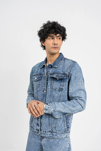 Manufacturer Custom Outdoor Autumn Winter <b>Denim</b> <b>Jacket</b> High Quality Streetwear Stylish <b>Denim</b> <b>Jacket</b> for Men OEM Serviced - Product Image 3
