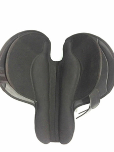 Silla de montar profesional para carreras de caballos, ligera, azul y negra, para ejercicio y carreras, estilo inglés. - Product Image 4