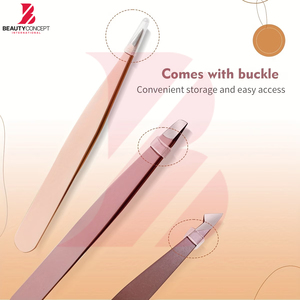 Pinzas de Acero Inoxidable con Marca Privada Personalizada, Herramientas Profesionales para Depilar con Logotipo Personalizado para Maquilladores y Salones de Belleza - Product Image 5