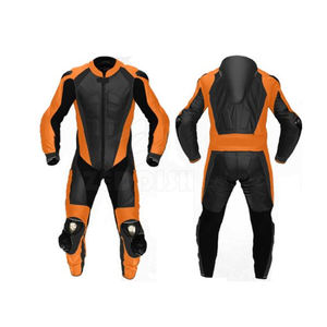 Traje de Cuero de una Pieza para Motociclismo y Automovilismo de Invierno, Resistente al Viento, Talla Grande, Estilo Motowolf, Diseño Inspirado en Alpinestar, HIKE IMPEX - Product Image 1