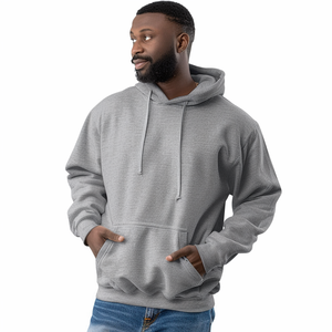 Sudadera con Capucha Gris para Hombre, Corte Regular, Algodón French Terry, Casual, con Bolsillo, Manga Larga, para Otoño 2027 - Product Image 4