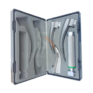 Ensemble orthopédique en fibre optique Macintosh gris en acier inoxydable allemand LED Classe I Garantie 1 an CE par Blush Surgical - Product Image 6