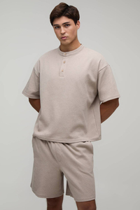 Luxury Blank Men Oversized T Shirt Shorts <b>Set</b> Heavy Cotton Streetwear Wholesale Manufacturer Breathable Summer Casual Shorts <b>set</b> - Product Image 6