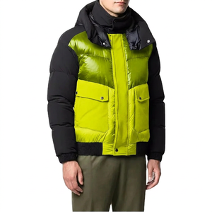 Veste matelassée vintage à capuche en toile imperméable et respirante avec fermeture éclair, grande taille, pour homme, idéale pour l'extérieur en hiver - Product Image 2