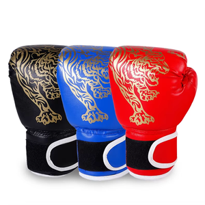 High Quality Professional Training MMA Muay Thai Sparring Pu Leather Boxing <b>Gloves</b> for Closure Non-Slip Boxing <b>Glove</b> - Product Image 6